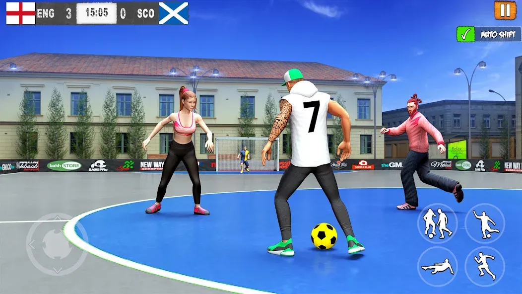 Street Football: Futsal Games (Стрит Футбол) [МОД: Все открыто, Дополнительные деньги и Меню MOD] Screenshot 2