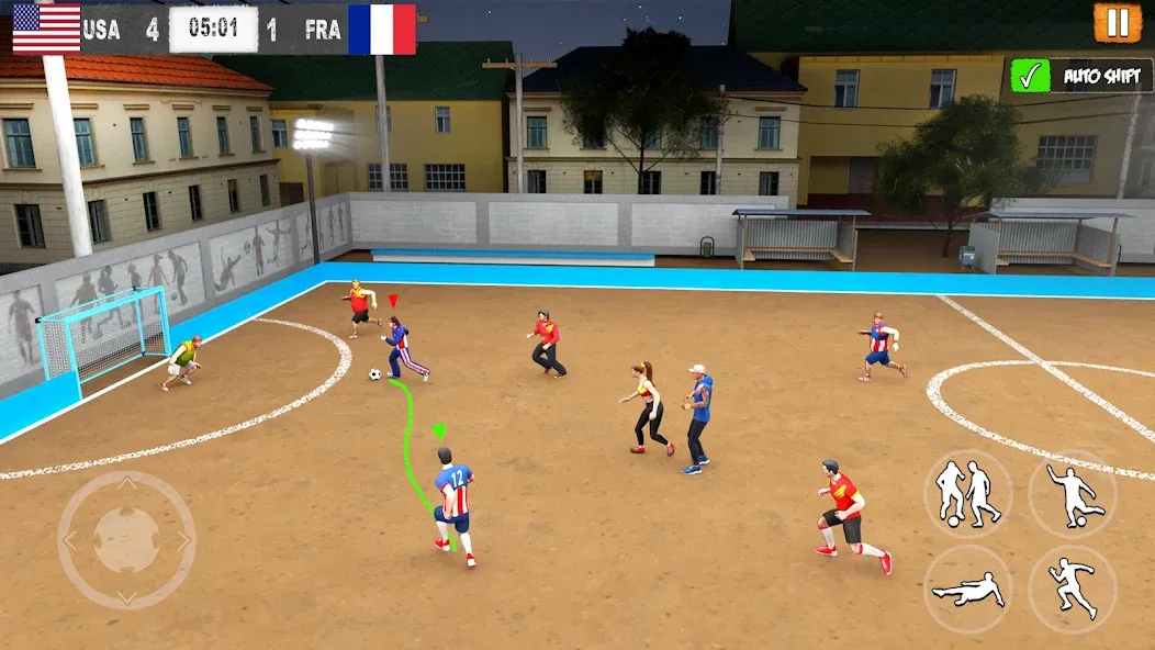 Street Football: Futsal Games (Стрит Футбол) [МОД: Все открыто, Дополнительные деньги и Меню MOD] Screenshot 3