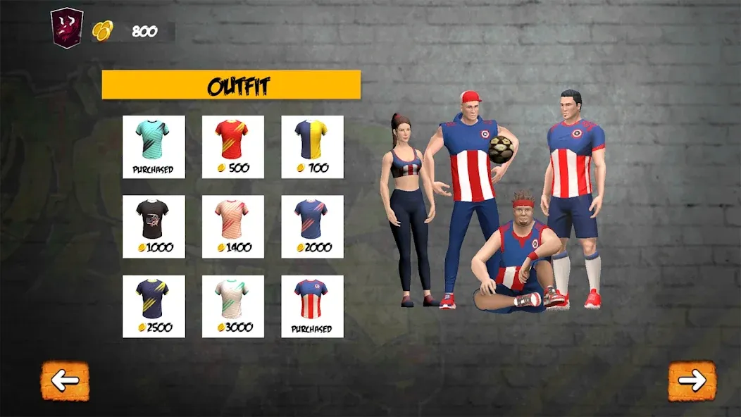 Street Football: Futsal Games (Стрит Футбол) [МОД: Все открыто, Дополнительные деньги и Меню MOD] Screenshot 4