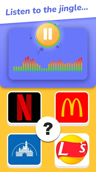 Jingle Quiz: logo music trivia (Джингл Квиз) [МОД: Все открыто, Дополнительные деньги и Меню MOD] Screenshot 1