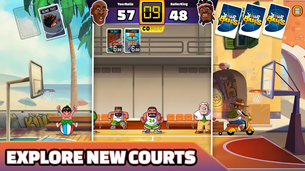 Your Balls: Basketball Game (Йоур Баллс) [МОД: Много монет, Открытые уровни и Мега MOD] Screenshot 5