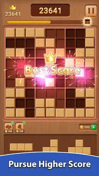 Wood Block Puzzle (Вуд Блок Пазл) [МОД: Много денег, Монет и Все открыто] Screenshot 3