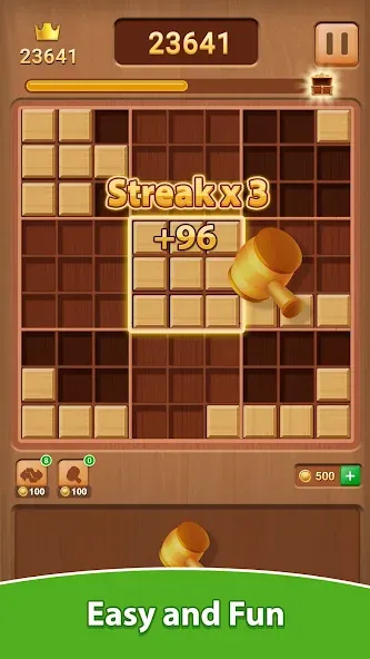 Wood Block Puzzle (Вуд Блок Пазл) [МОД: Много денег, Монет и Все открыто] Screenshot 4