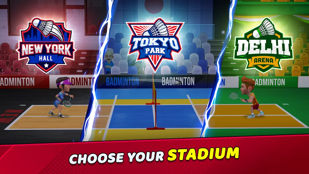 Badminton Clash 3D (Бадминтон Клаш 3D) [МОД: Деньги, Монеты и Меню MOD] Screenshot 4