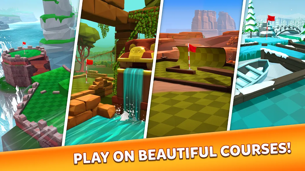 Golf Battle (Гольф баттл) [МОД: Бесконечные деньги, Монеты и Мега MOD] Screenshot 1
