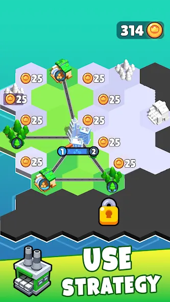 States Builder: Trade Empire (Ресурсер) [МОД: Меню, Бесконечные монеты и Открытые уровни] Screenshot 2