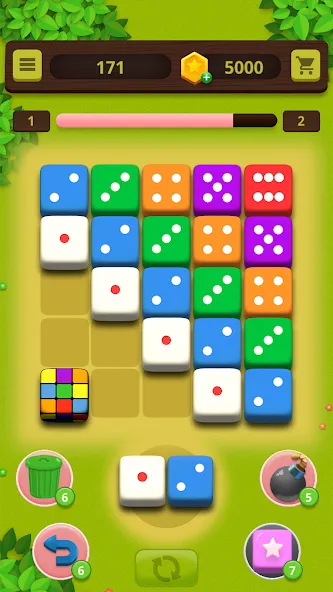 Dice Craft - Merge Puzzle (Дайс Крафт) [МОД: Бесконечные деньги, Монеты и Мега MOD] Screenshot 1