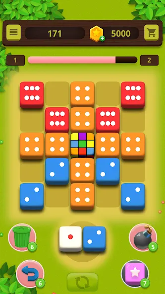 Dice Craft - Merge Puzzle (Дайс Крафт) [МОД: Бесконечные деньги, Монеты и Мега MOD] Screenshot 5