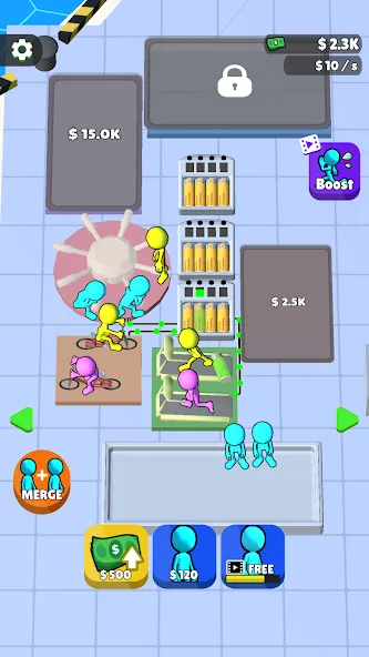 Human Electric Company (Хьюман Электрик Компани) [МОД: Много монет, Открытые уровни и Мега MOD] Screenshot 2