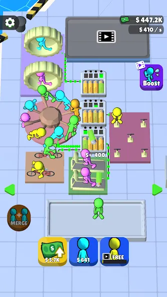 Human Electric Company (Хьюман Электрик Компани) [МОД: Много монет, Открытые уровни и Мега MOD] Screenshot 4