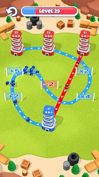 Tower War - Tactical Conquest (Тауэр Вар) [МОД: Много денег, Монет и Все открыто] Screenshot 1