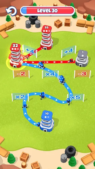 Tower War - Tactical Conquest (Тауэр Вар) [МОД: Много денег, Монет и Все открыто] Screenshot 3