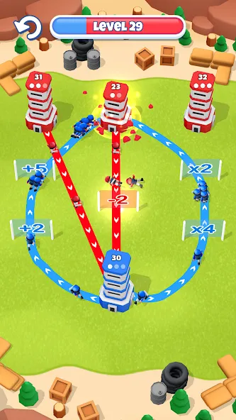 Tower War - Tactical Conquest (Тауэр Вар) [МОД: Много денег, Монет и Все открыто] Screenshot 5