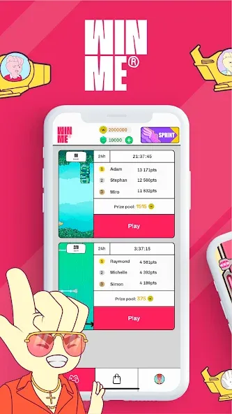 Win Me (Вин Ми) [МОД: Меню, Бесконечные монеты и Открытые уровни] Screenshot 1