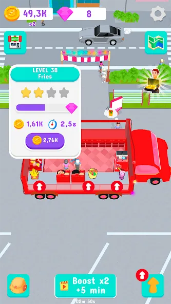 Chef Tycoon (Шеф Тайкун) [МОД: Меню, Бесконечные монеты и Открытые уровни] Screenshot 1