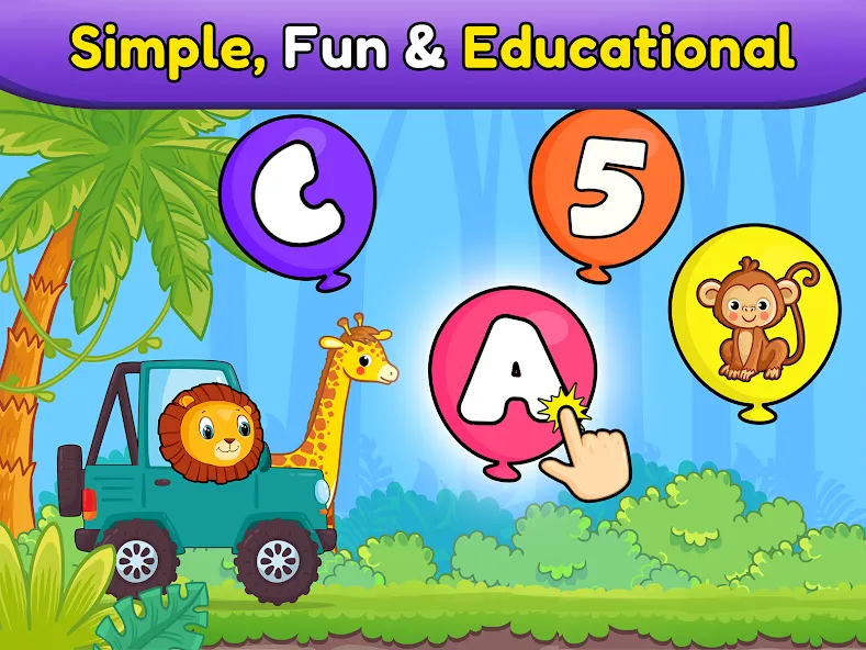 Balloon Pop Kids Learning Game [МОД: Бесконечные деньги, Монеты и Мега MOD] Screenshot 2