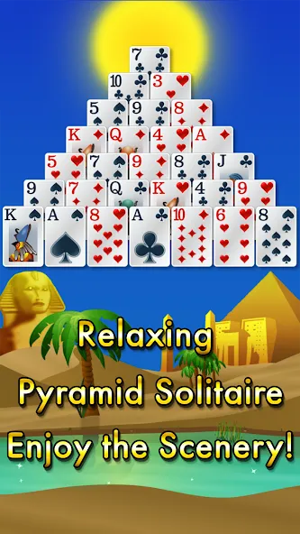 Pyramid Solitaire - Egypt (Пирамиды пасьянс) [МОД: Бесконечные деньги, Монеты и Мега MOD] Screenshot 1
