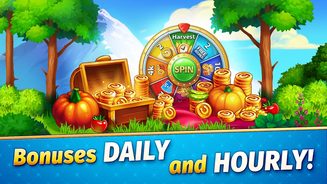 Solitaire Golden Prairies [МОД: Меню, Бесконечные монеты и Открытые уровни] Screenshot 5