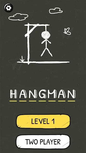 Hangman Words:Two Player Games [МОД: Меню, Бесконечные монеты и Открытые уровни] Screenshot 2
