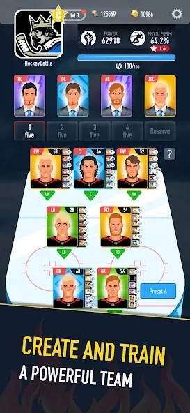 Hockey Battle 2 (Хоккей Батл 2) [МОД: Много денег, Монет и Все открыто] Screenshot 3