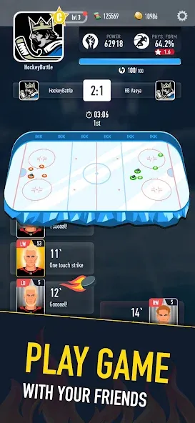 Hockey Battle 2 (Хоккей Батл 2) [МОД: Много денег, Монет и Все открыто] Screenshot 4