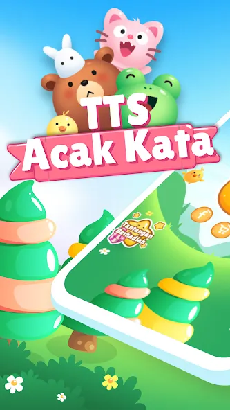 Acak Kata - Teka Teki Silang (Ацак Ката) [МОД: Много монет, Открытые уровни и Мега MOD] Screenshot 1