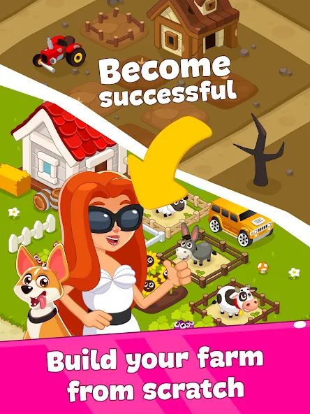 Idle Farm Game Offline Clicker [МОД: Бесконечные деньги, Монеты и Мега MOD] Screenshot 5