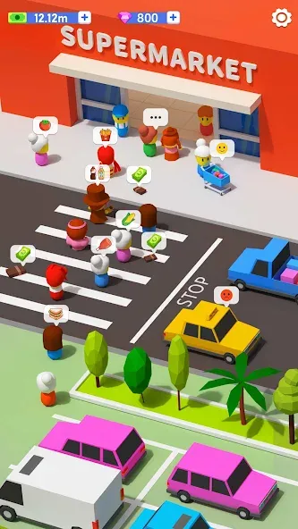 My Idle Supermarket Simulator (Мой Айдл Стор) [МОД: Все открыто, Дополнительные деньги и Меню MOD] Screenshot 2