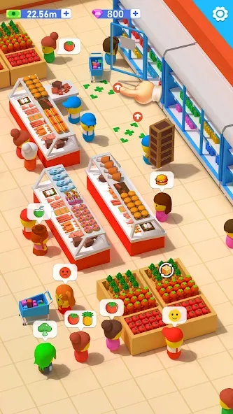 My Idle Supermarket Simulator (Мой Айдл Стор) [МОД: Все открыто, Дополнительные деньги и Меню MOD] Screenshot 4