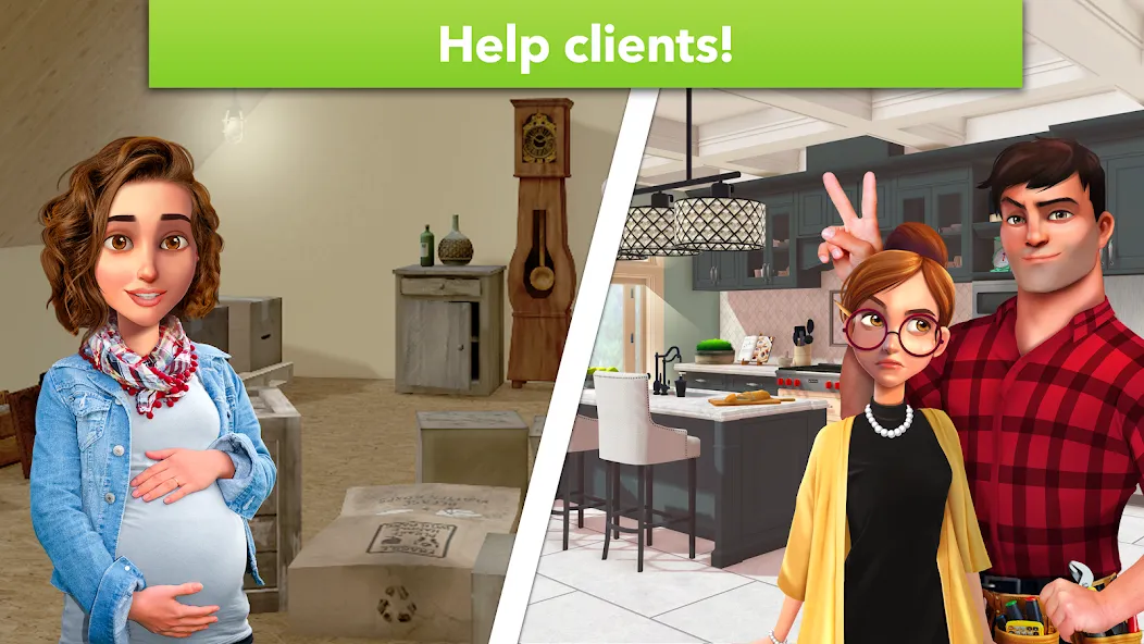 Home Design Makeover (Хоум Дизайн Мейковер) [МОД: Деньги, Монеты и Меню MOD] Screenshot 4