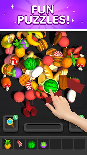 Match 3D - Tile Triple Puzzle (Матч 3Д) [МОД: Много денег, Монет и Все открыто] Screenshot 2