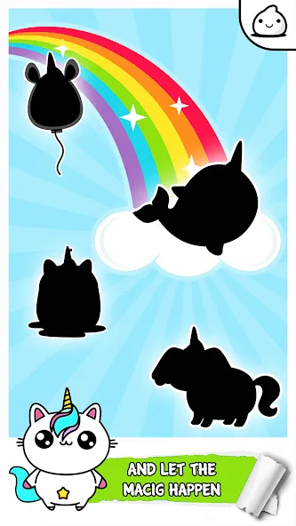 Unicorn Evolution Merge Kawaii (Юникорн Эволюшн Мерж Кавай) [МОД: Много денег, Монет и Все открыто] Screenshot 2