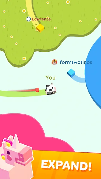 Paper.io 2 [МОД: Много монет, Открытые уровни и Мега MOD] Screenshot 2