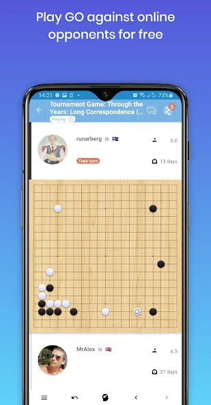 Sente - Online GO (Сенте) [МОД: Меню, Бесконечные монеты и Открытые уровни] Screenshot 2