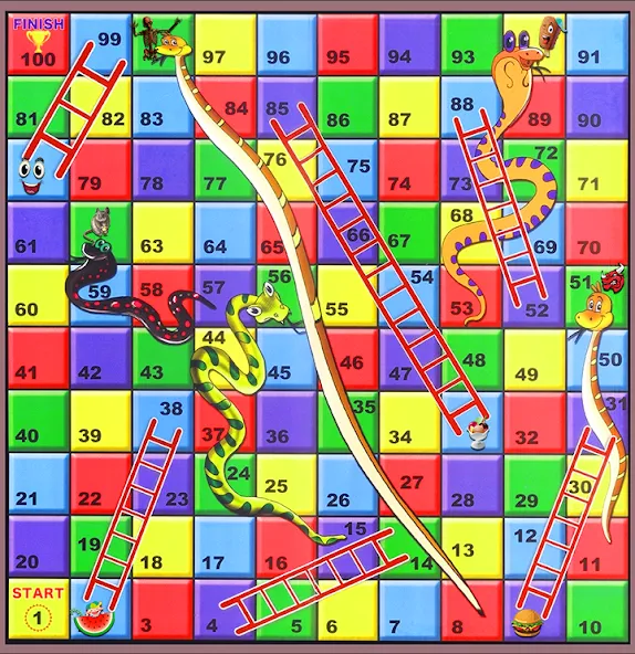 Snake and ladder (Змеи и лестницы) [МОД: Бесконечные деньги, Монеты и Мега MOD] Screenshot 2