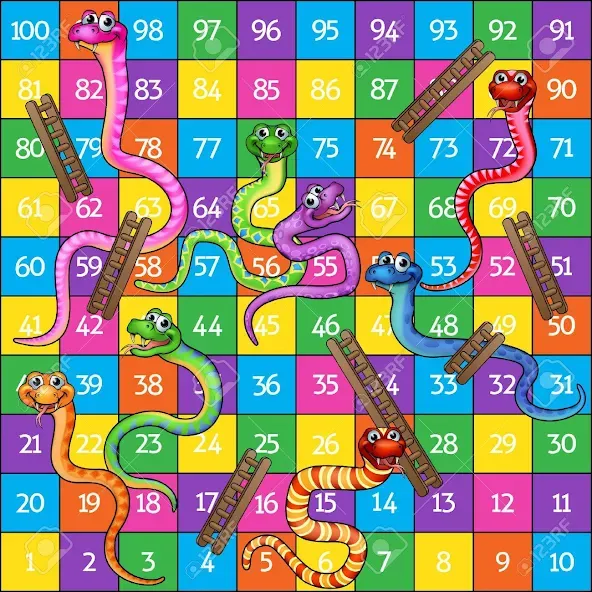 Snake and ladder (Змеи и лестницы) [МОД: Бесконечные деньги, Монеты и Мега MOD] Screenshot 4