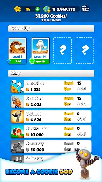 Cookie Clickers™ (Куки Кликеры) [МОД: Много монет, Открытые уровни и Мега MOD] Screenshot 3