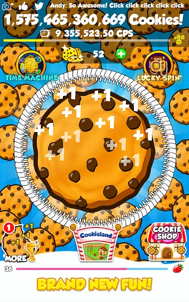 Cookie Clickers 2 (С  2) [МОД: Меню, Бесконечные монеты и Открытые уровни] Screenshot 1