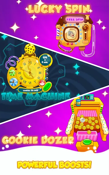 Cookie Clickers 2 (С  2) [МОД: Меню, Бесконечные монеты и Открытые уровни] Screenshot 2