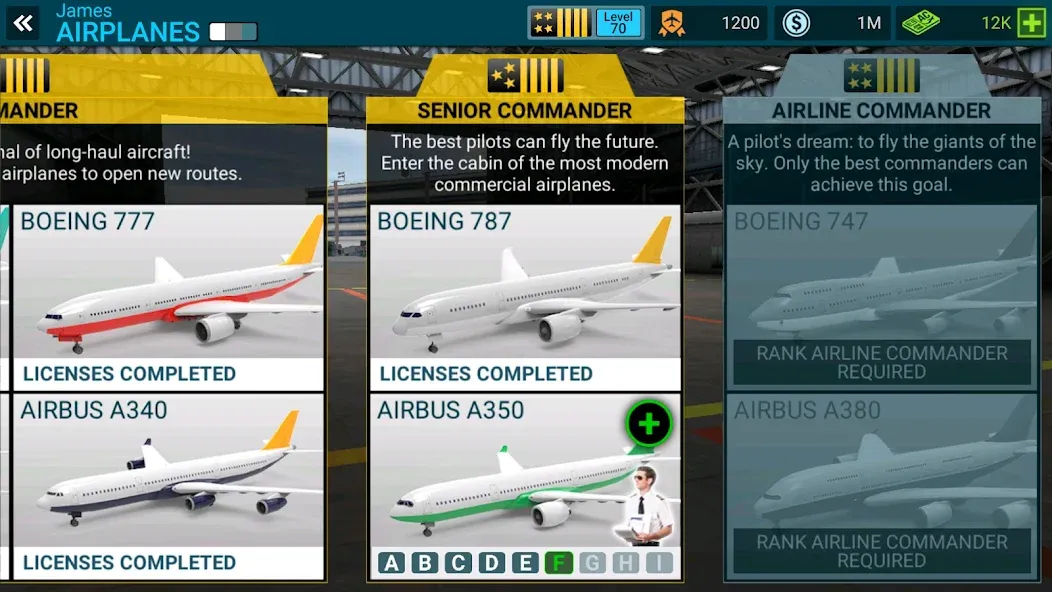 Airline Commander: Flight Game (ЭЙРЛАЙН КОМАНДЕР) [МОД: Все открыто, Дополнительные деньги и Меню MOD] Screenshot 5