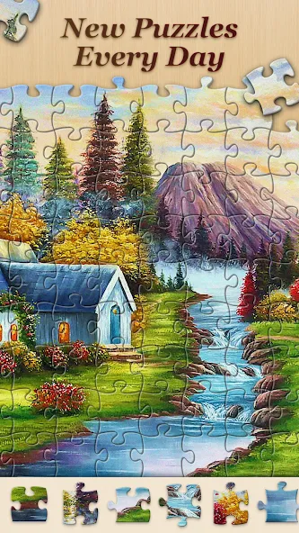 Jigsawscapes® - Jigsaw Puzzles (Джигсоускейпс) [МОД: Все открыто, Дополнительные деньги и Меню MOD] Screenshot 3