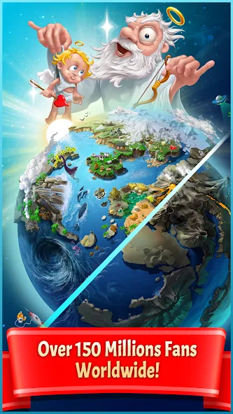 Doodle God Planet Blitz (Дудл Год Планета Блиц) [МОД: Деньги, Монеты и Меню MOD] Screenshot 1