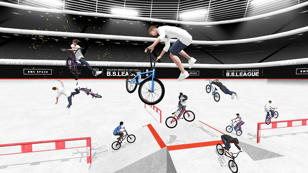 BMX Space (БМХ Спейс) [МОД: Много денег, Монет и Все открыто] Screenshot 1