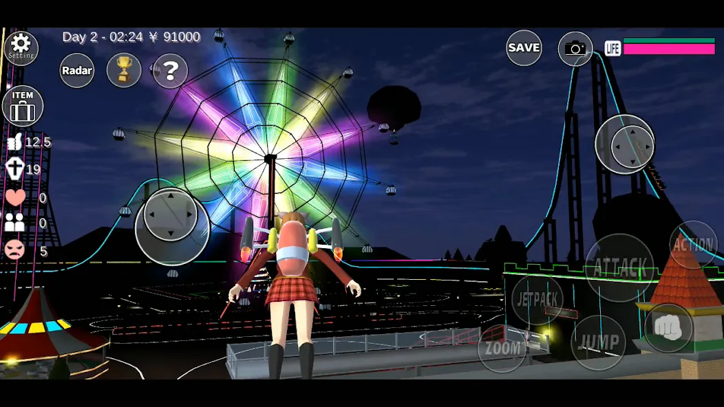 SAKURA School Simulator (Сакура Скул Симулятор) [МОД: Все открыто, Дополнительные деньги и Меню MOD] Screenshot 3