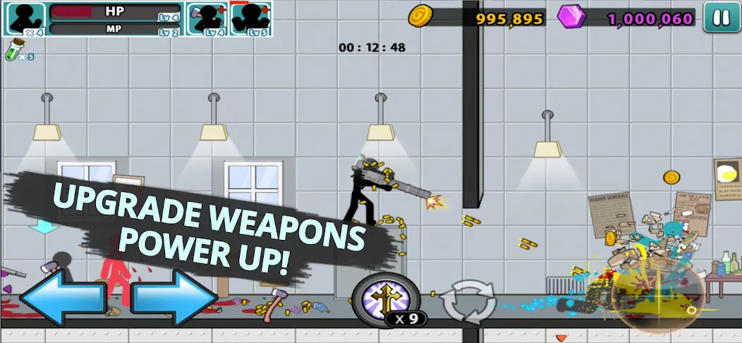 Anger of stick 5 : zombie (Ангер оф стик 5) [МОД: Много денег, Монет и Все открыто] Screenshot 5