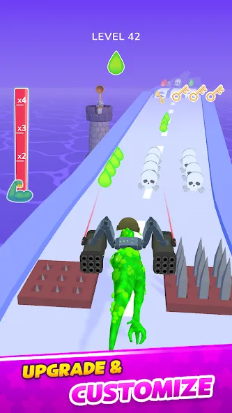 Dino Evolution Run 3D (Дино Эволюция Ран 3Д) [МОД: Меню, Бесконечные монеты и Открытые уровни] Screenshot 2