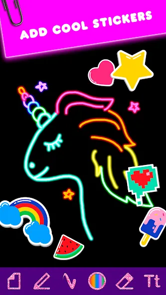 Drawing Game for girls [МОД: Бесконечные деньги, Монеты и Мега MOD] Screenshot 2
