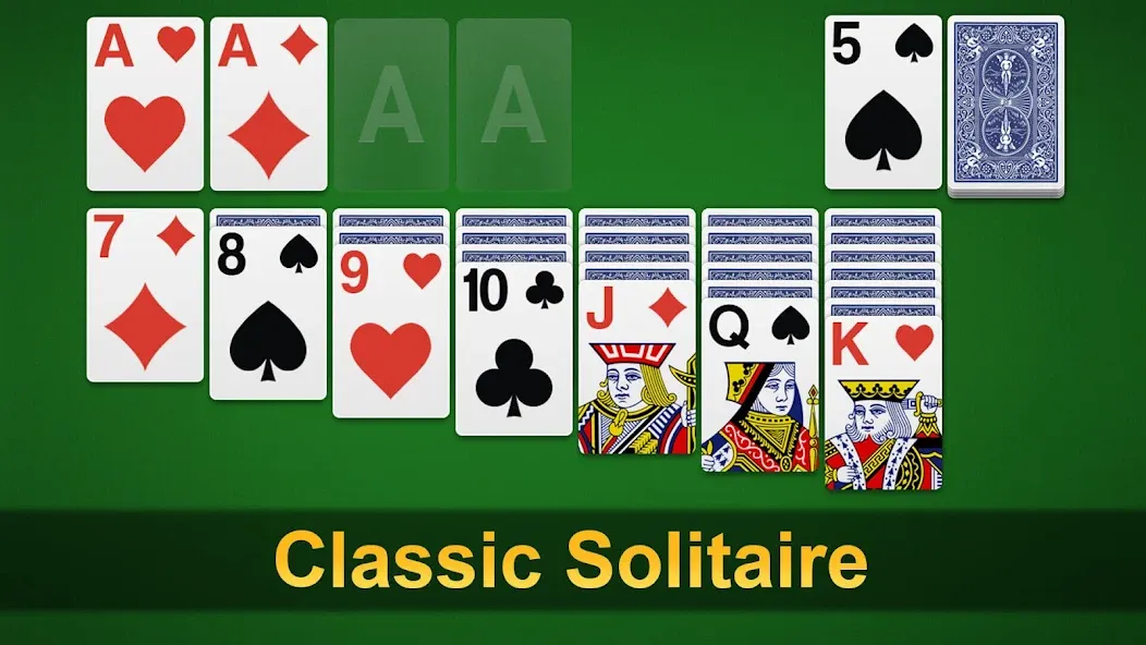 Klondike Solitaire - Patience [МОД: Много монет, Открытые уровни и Мега MOD] Screenshot 1