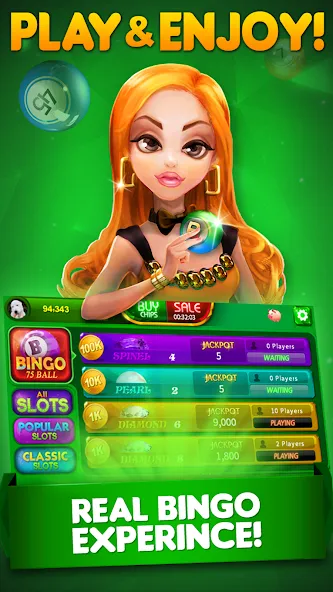 Bingo City 75 : Bingo & Slots (Бинго Сити 75) [МОД: Много монет, Открытые уровни и Мега MOD] Screenshot 1