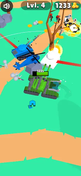 Tank Commander: Army Survival (Танк Коммандер) [МОД: Деньги, Монеты и Меню MOD] Screenshot 2